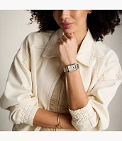 Raquel Sun Moon Multifunction Two-Tone Stainless Steel Watch
