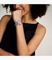 Scarlette Three-Hand Date Stainless Steel Watch