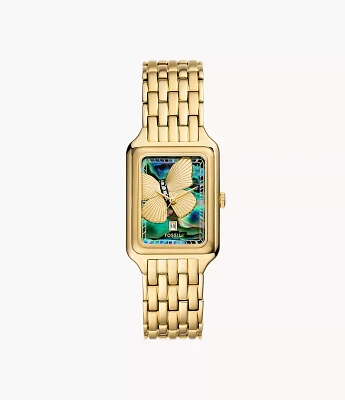 Raquel Three-Hand Date Stainless Steel Watch