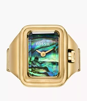 Raquel Watch Ring Two-Hand Stainless Steel