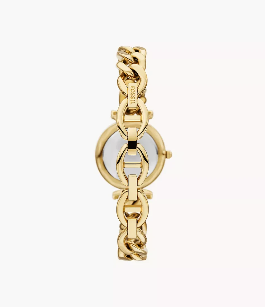 Carlie Three-Hand Stainless Steel Watch