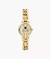 Carlie Three-Hand Stainless Steel Watch
