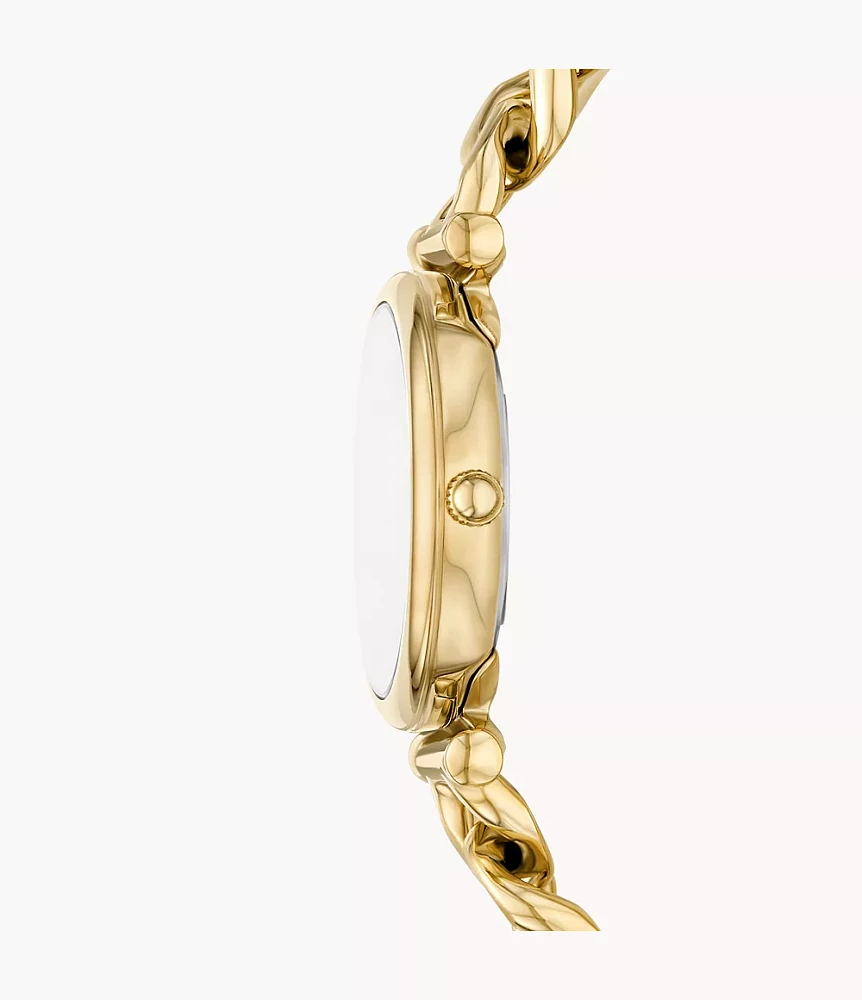 Carlie Three-Hand Stainless Steel Watch