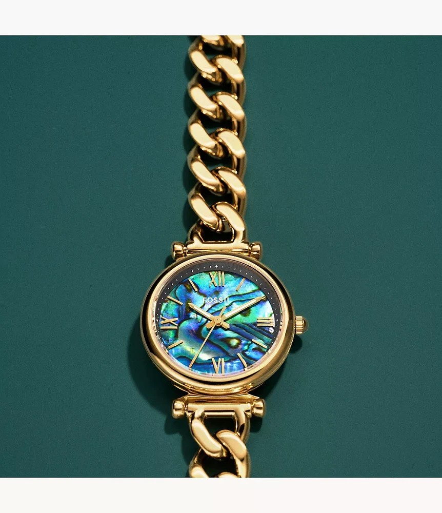 Carlie Three-Hand Stainless Steel Watch