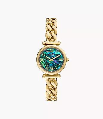 Carlie Three-Hand Stainless Steel Watch