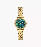 Carlie Three-Hand Stainless Steel Watch