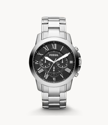 Grant Chronograph Stainless Steel Watch - FS4736 - Fossil