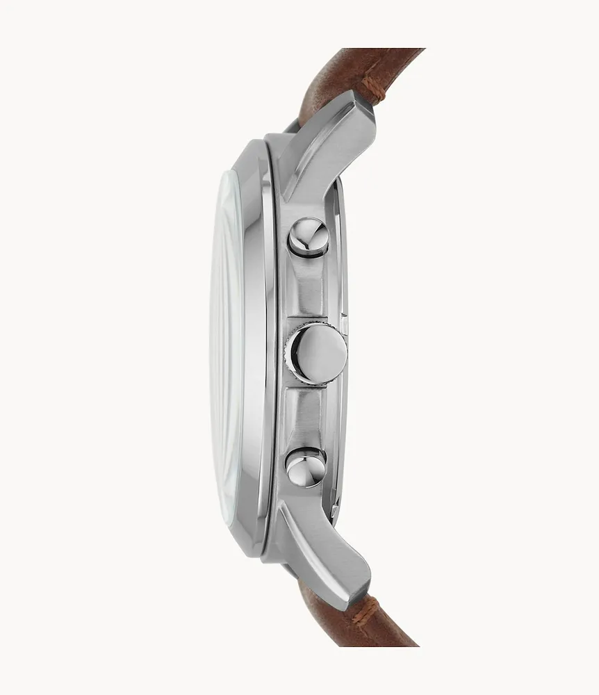 Grant Chronograph Brown Leather Watch