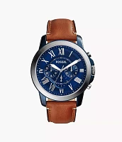 Grant Chronograph Light Brown Leather Watch