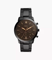 Neutra Chronograph Black Stainless Steel Watch