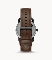 Copeland 42 mm Three-Hand Brown Leather Watch