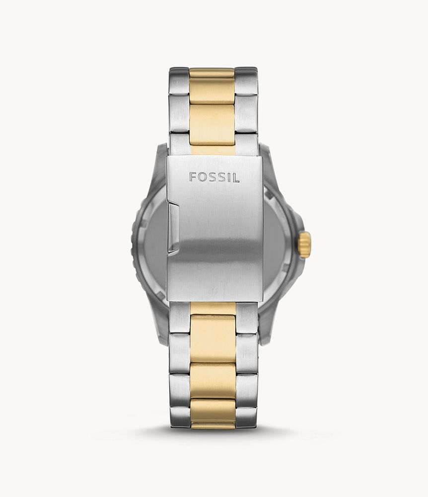 FB-01 Three-Hand Date Two-Tone Stainless Steel Watch - FS5742 - Fossil