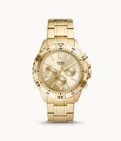 Garrett Chronograph Gold-Tone Stainless Steel Watch - FS5772 - Fossil