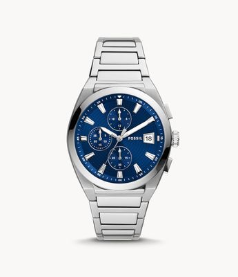Everett Chronograph Stainless Steel Watch - FS5795 - Fossil