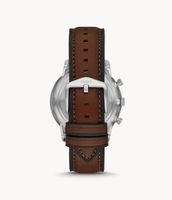 Minimalist Chronograph Brown LiteHide™ Leather Watch