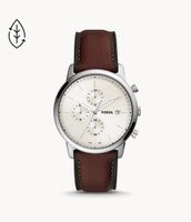 Minimalist Chronograph Brown LiteHide™ Leather Watch