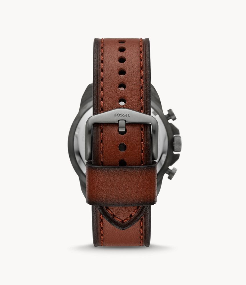 Bronson Chronograph Brown LiteHide™ Leather Watch