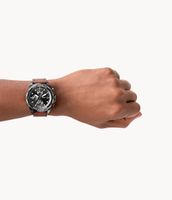 Bronson Chronograph Brown LiteHide™ Leather Watch