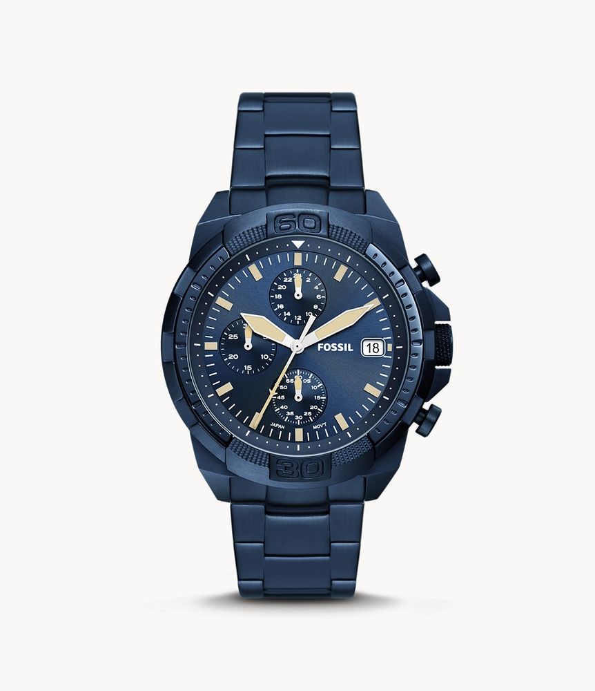 Bronson Chronograph Navy Stainless Steel Watch