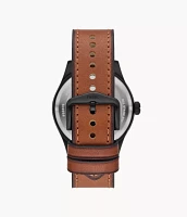 Defender Solar-Powered Luggage Leather Watch