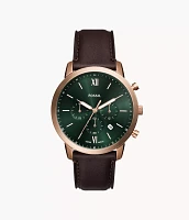 Neutra Chronograph Brown Leather Watch