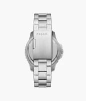 Fossil Blue GMT Stainless Steel Watch