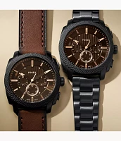 Machine Chronograph Black Stainless Steel Watch