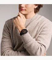 Machine Chronograph Black Stainless Steel Watch
