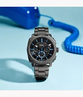 Machine Chronograph Smoke Stainless Steel Watch