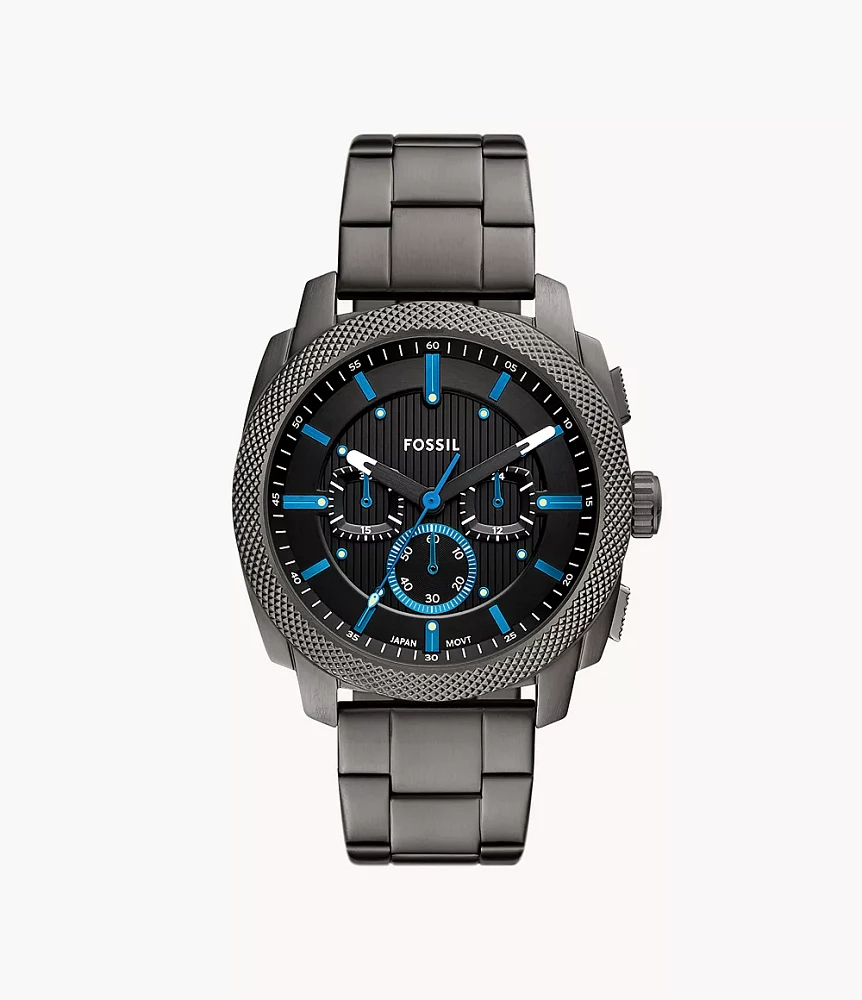 Machine Chronograph Smoke Stainless Steel Watch