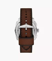 Machine Chronograph Brown Leather Watch