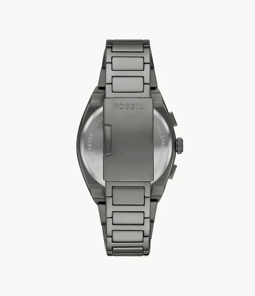 Everett Chronograph Smoke Stainless Steel Watch