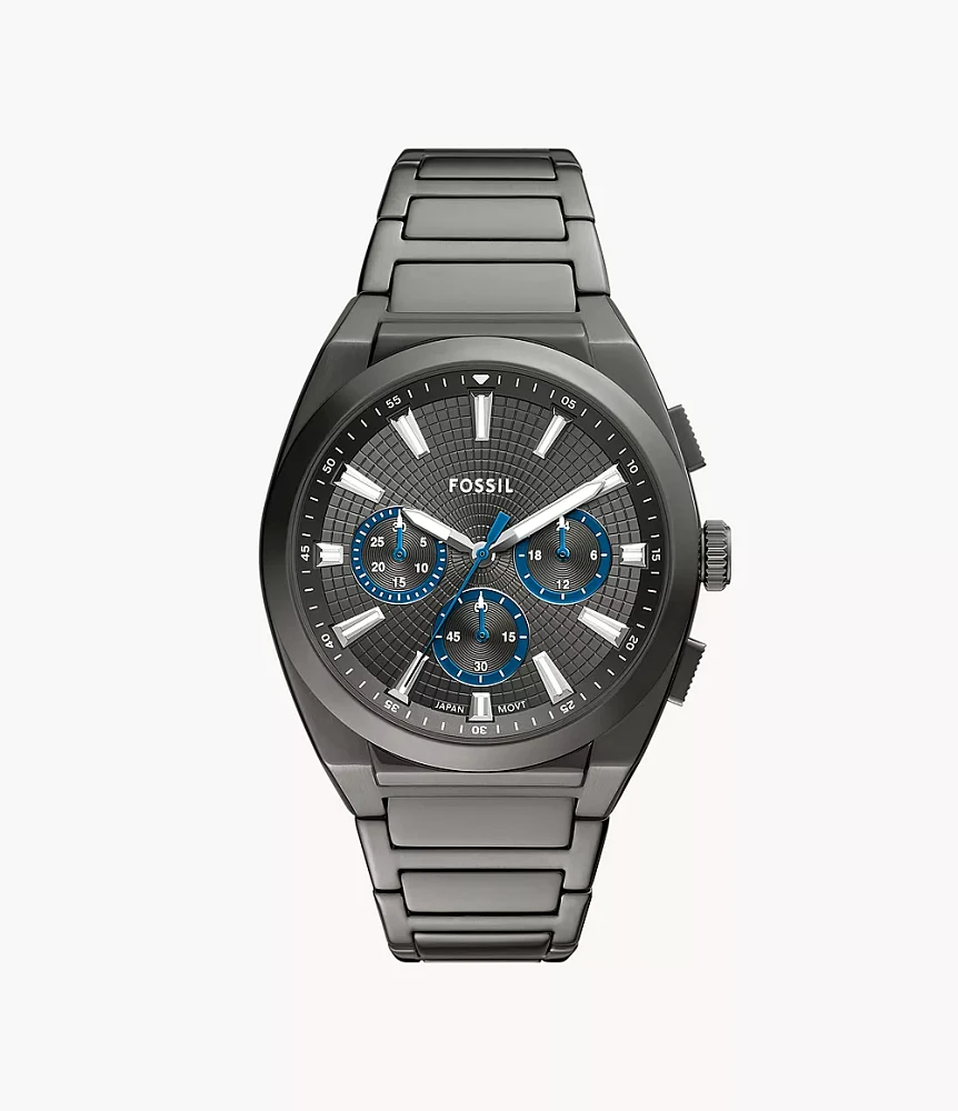 Everett Chronograph Smoke Stainless Steel Watch