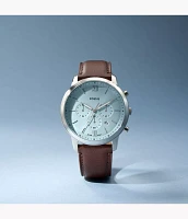 Neutra Chronograph Brown Leather Watch