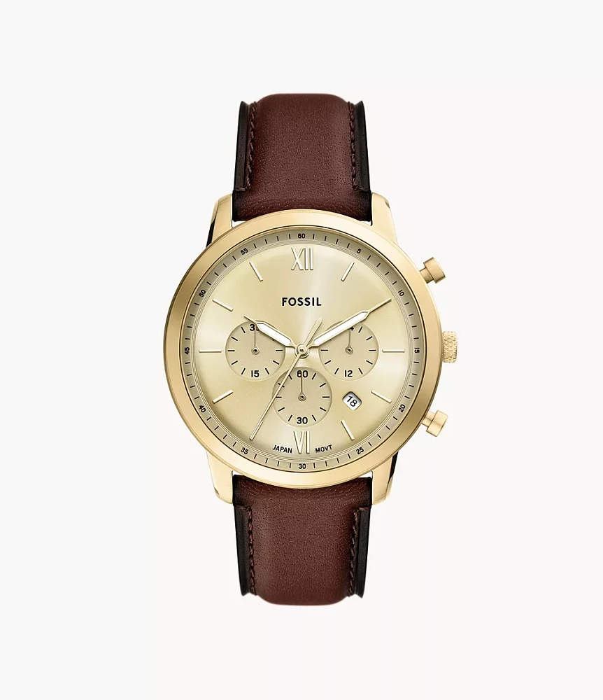 Neutra Chronograph Brown Leather Watch