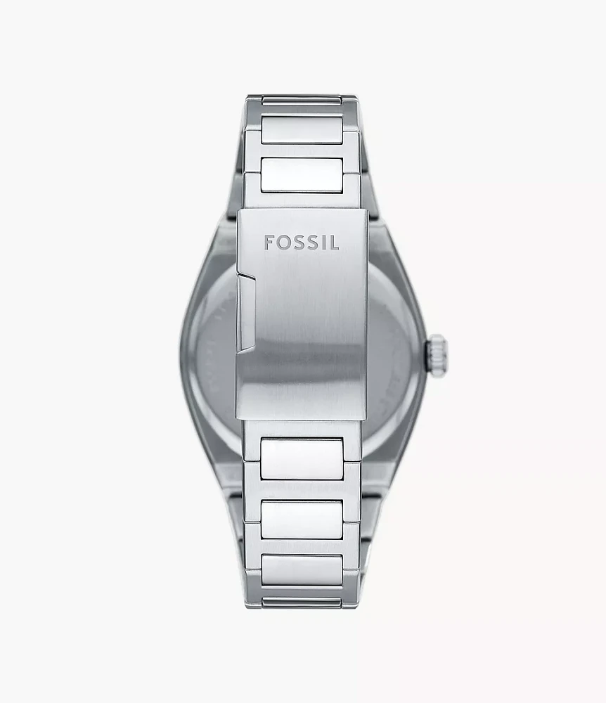 Everett Three-Hand Date Stainless Steel Watch