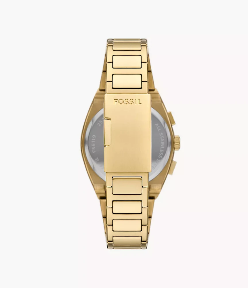 Everett Chronograph Gold-Tone Stainless Steel Watch