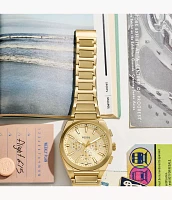 Everett Chronograph Gold-Tone Stainless Steel Watch