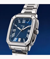 Crosby Three-Hand Date Stainless Steel Watch