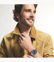 Crosby Three-Hand Date Stainless Steel Watch