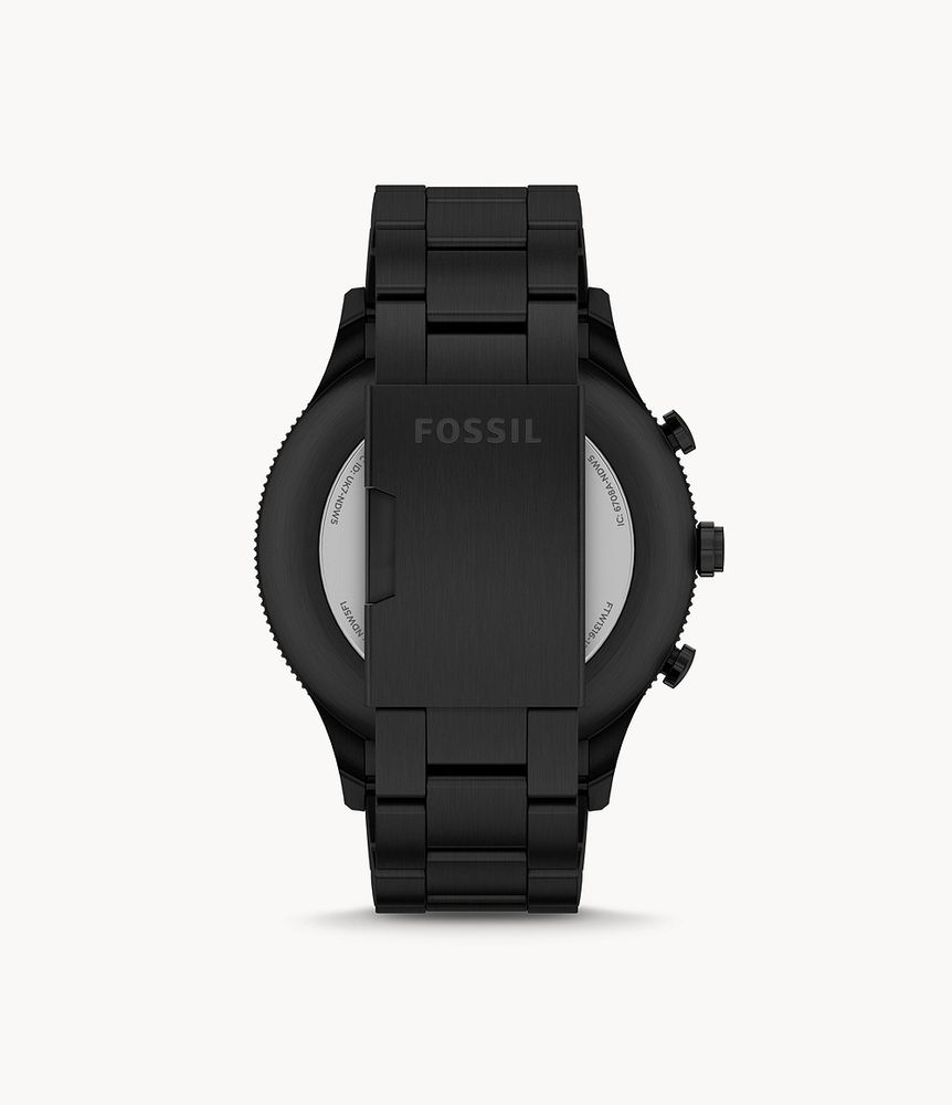 Hybrid Smartwatch Retro Pilot Dual-Time Black Stainless Steel - FTW1316 - Fossil