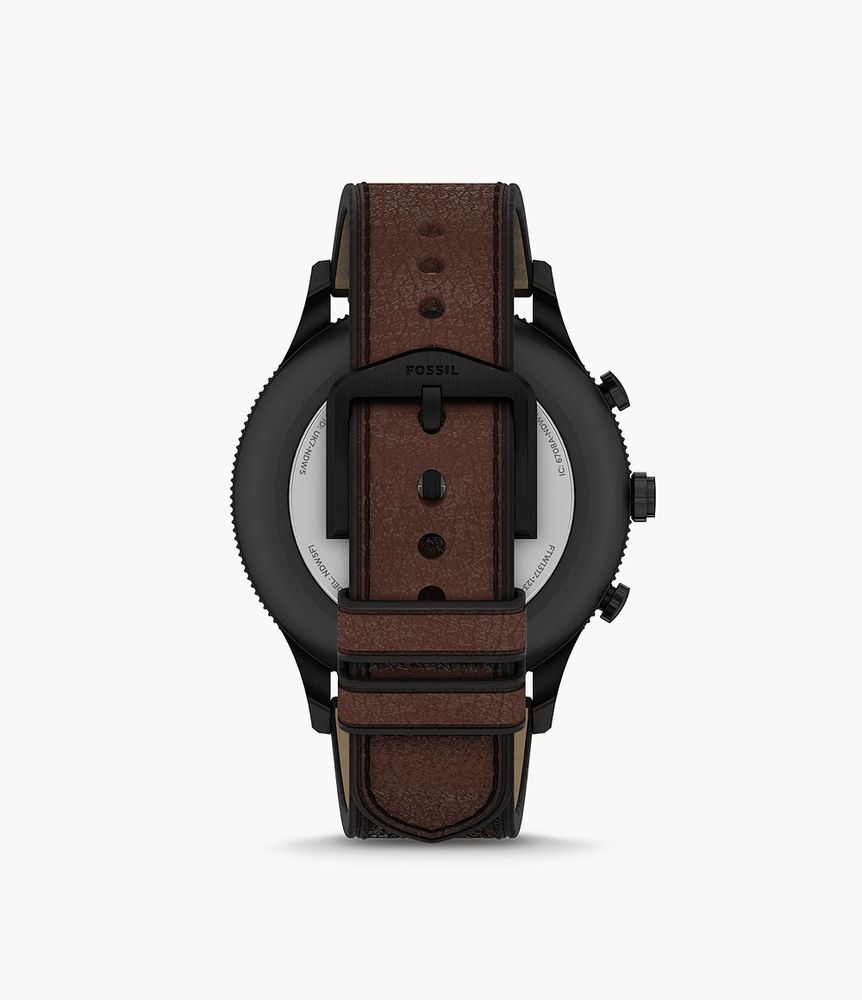 Hybrid Smartwatch Retro Pilot Dual-Time Brown Eco Leather - FTW1317 - Fossil