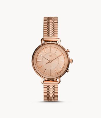 Hybrid Smartwatch Cameron Rose Gold-Tone Stainless Steel - FTW5054 - Fossil