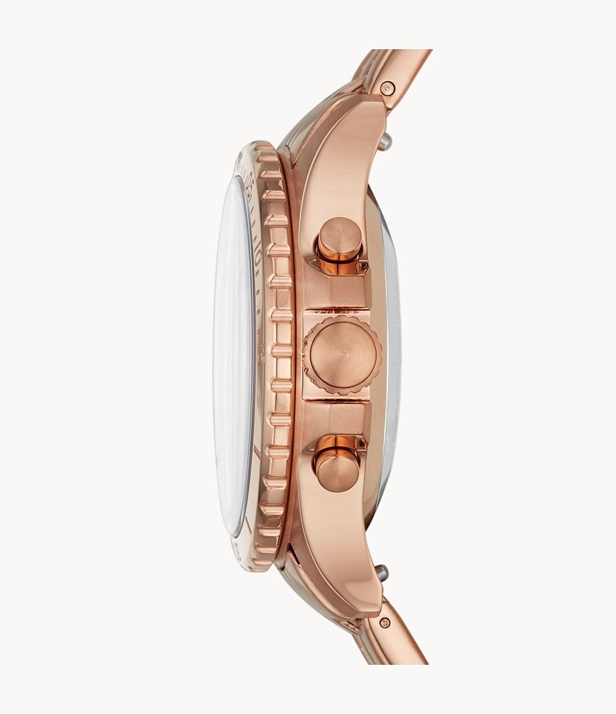 Hybrid Smartwatch FB-01 Rose Gold-Tone Stainless Steel - FTW5070 - Fossil