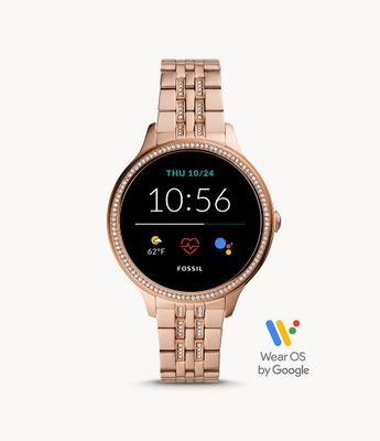 Gen 5E Smartwatch Rose Gold-Tone Stainless Steel - FTW6073V - Fossil