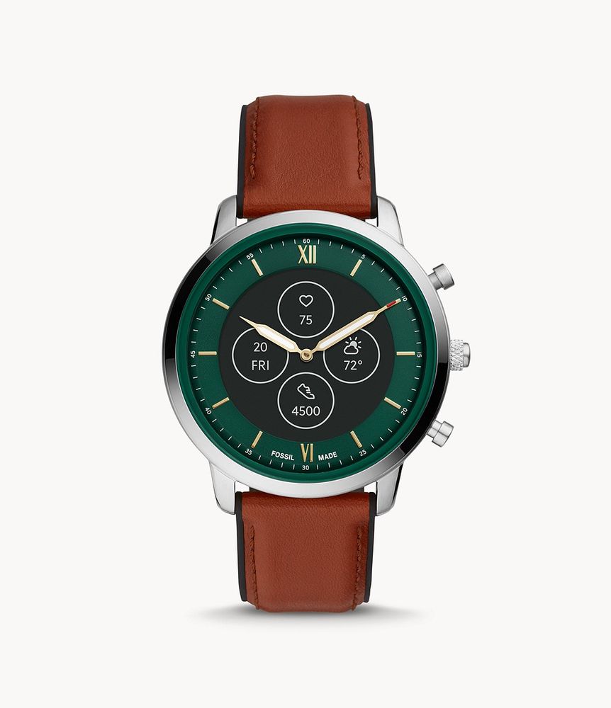 Hybrid Smartwatch HR Neutra Brown Leather - FTW7026 - Fossil