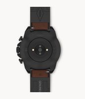 Hybrid Smartwatch HR 44mm Bronson Dark Brown Leather - FTW7057 - Fossil