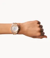 Stella Gen 6 Hybrid Smartwatch Rose Gold-Tone Stainless Steel