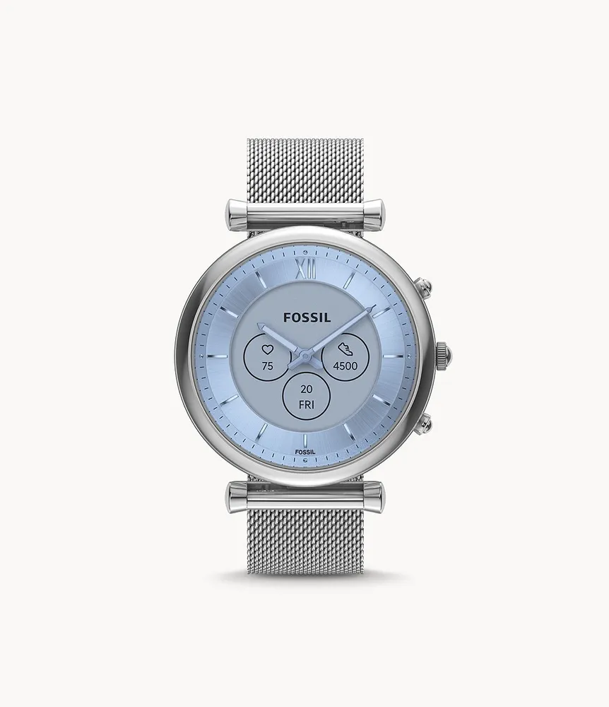 Carlie Gen 6 Hybrid Smartwatch Stainless Steel Mesh