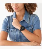 Gen 6 Wellness Edition Hybrid Smartwatch Black Silicone